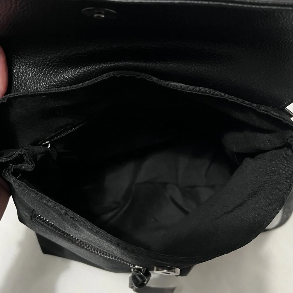 Botkier Black Vinyl Trigger Backpack